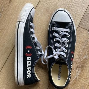 Converse Unisex All Star M9166 Black Belfor Shoes Sneakers Size M 7.5 W …